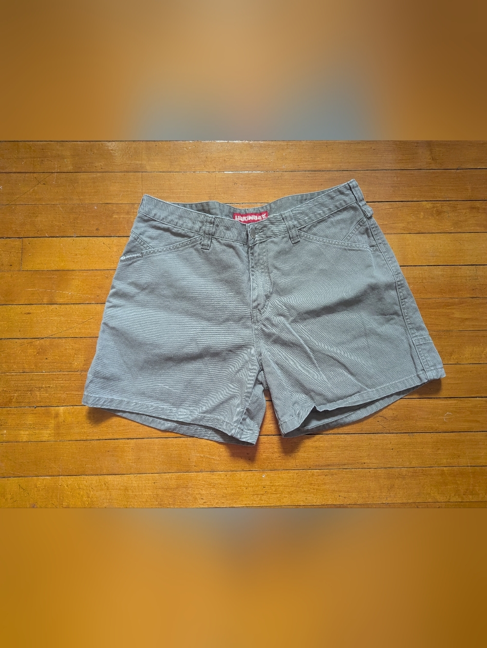 Vtg Y2K 00s Union Bay Cargo Utility Shorts High Rise Mom Olive Women’s Sz 13